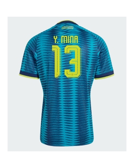 Billige Fotballdrakt Colombia Yerry Mina #13 Replika Bortedrakt VM 2026 Kortermet Billige Fotballdrakt Colombia Yerry Mina #13 Replika Bortedrakt VM 2026 Kortermet